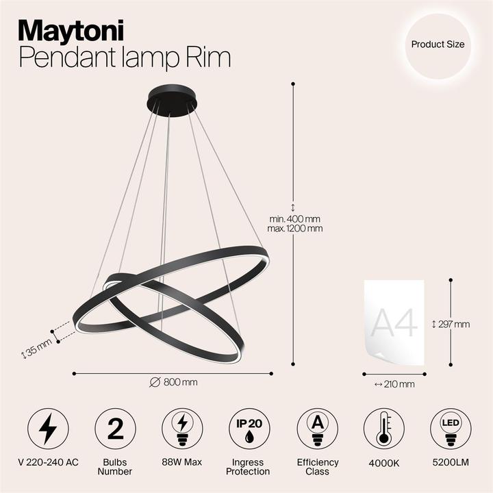 Produktbild Maytoni Rim (5200 lm)