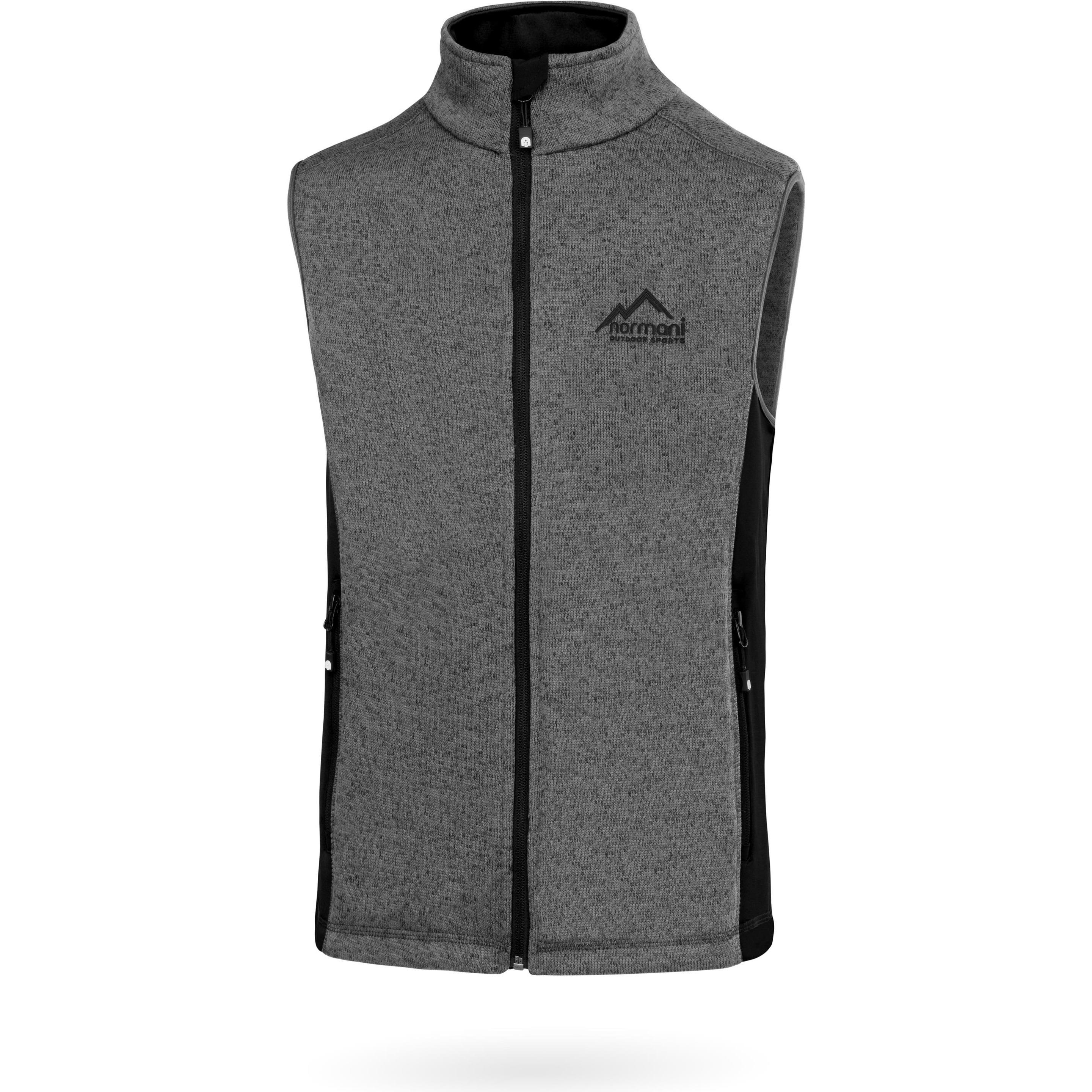 Thumbnail - Normani, Herren, Weste, Herren Strick-Fleeceweste Shamattawa, Grau, (M)