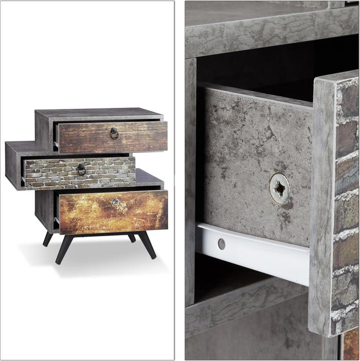 Actual product image Relaxdays Vintage Kommode (60 x 40 x 60 cm)