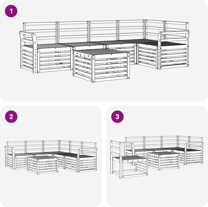 Produktbild vidaXL Outdoor-Sofa