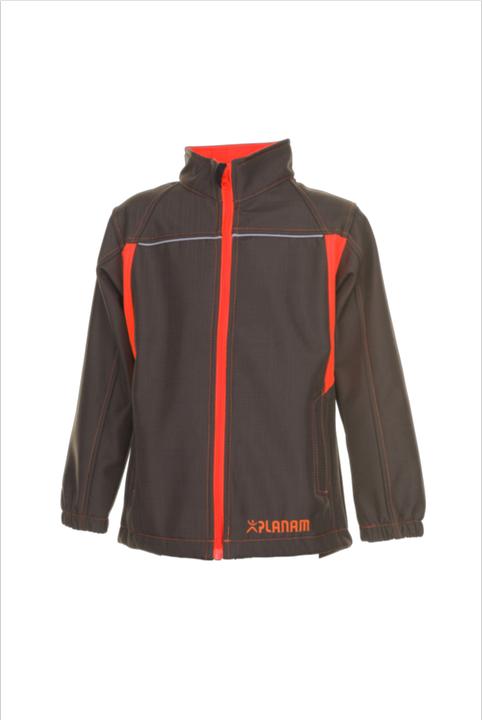 Actual product image Planam Junior softshell jacket olive/orange 146/152 (146)