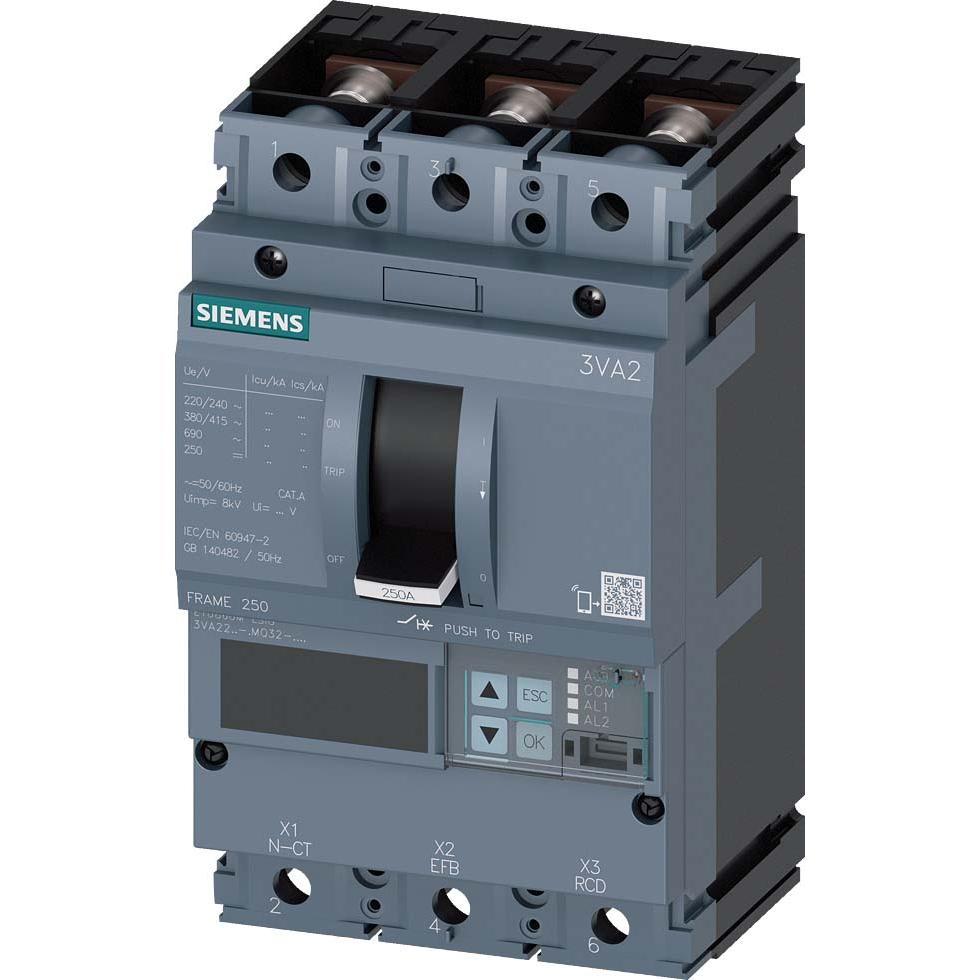 Siemens, Schutzschalter, Leistungsschalter 160A 3p 63-160A/In 3VA2216-0MQ32-0AA0