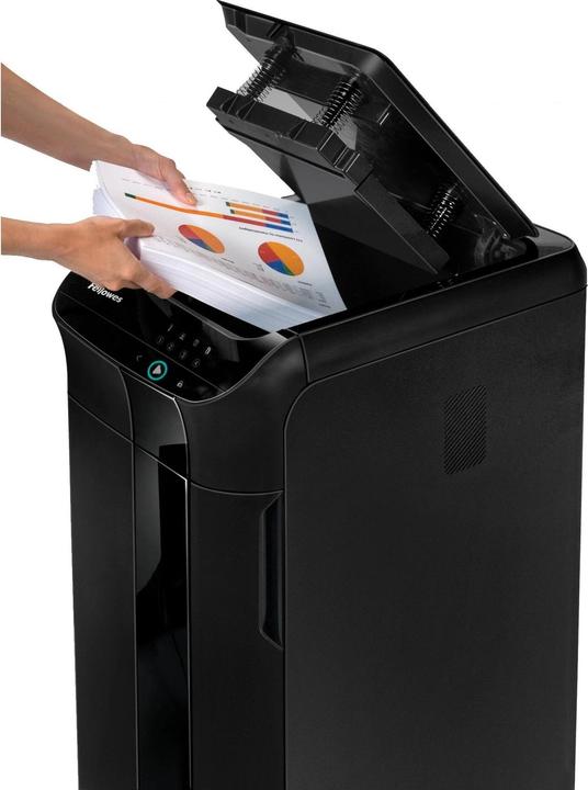 Produktbild Fellowes Aktenvernichter AutoMax 450C Autofeed schwarz (Streifenschnitt)