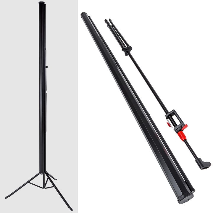 Actual product image tectake Tripod Beamer Screen (84.25", 1:1)