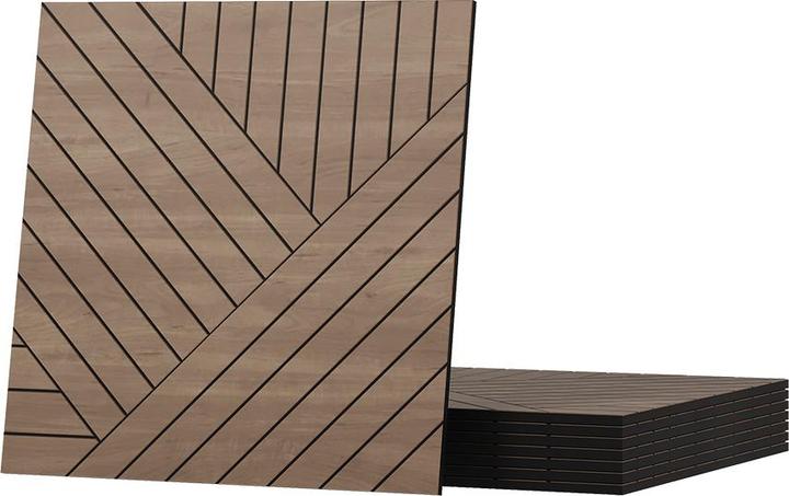 Vicco Wandpaneel, Eiche, 8 Stück