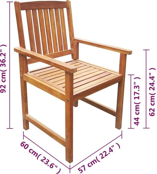 Produktbild vidaXL Gartenstuhl