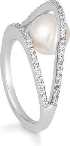 Produktbild Breuning RING - SÜDSEEPERLE-ZP/Brill. 0,377 Ct. H/si (54, 750/18 K Gold)