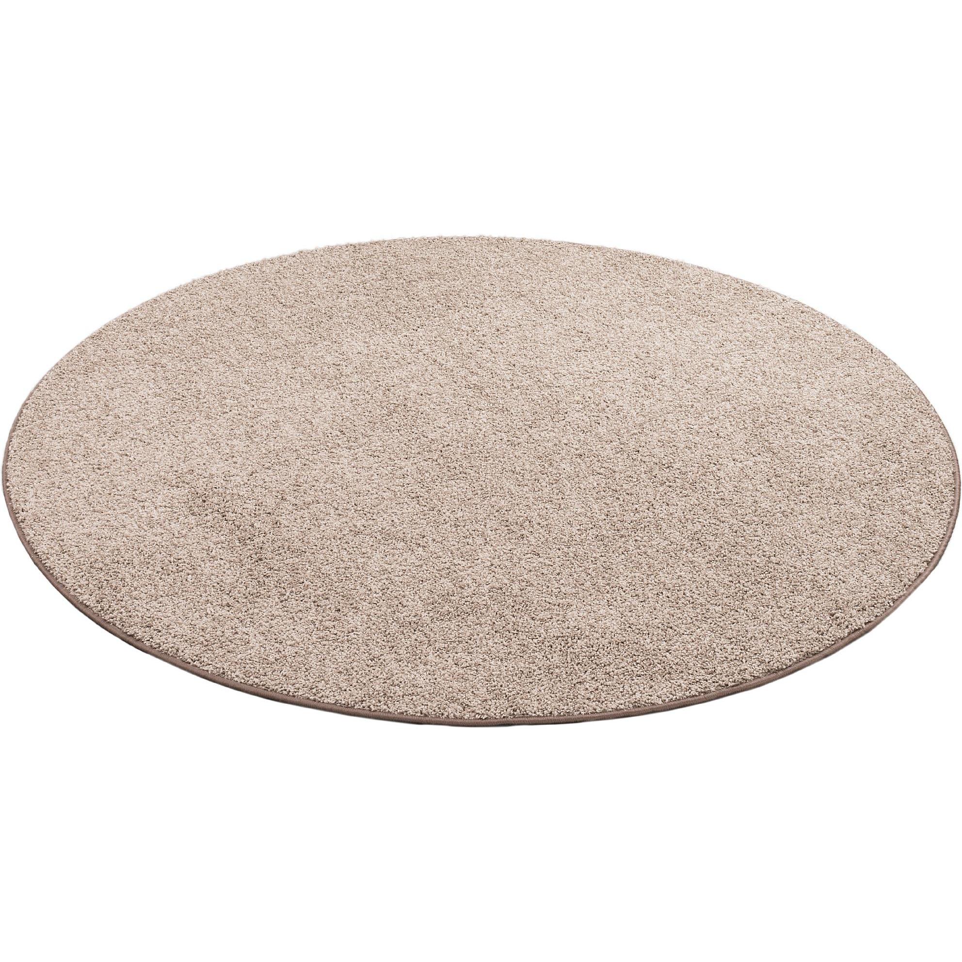 Snapstyle, Teppich, Hochflor Velours Teppich Mona (Ø 100 cm)