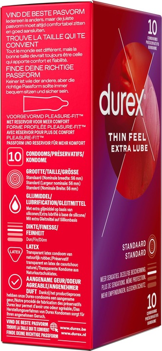 Produktbild Durex Thin Feel Extra Lube (10 Stk.)