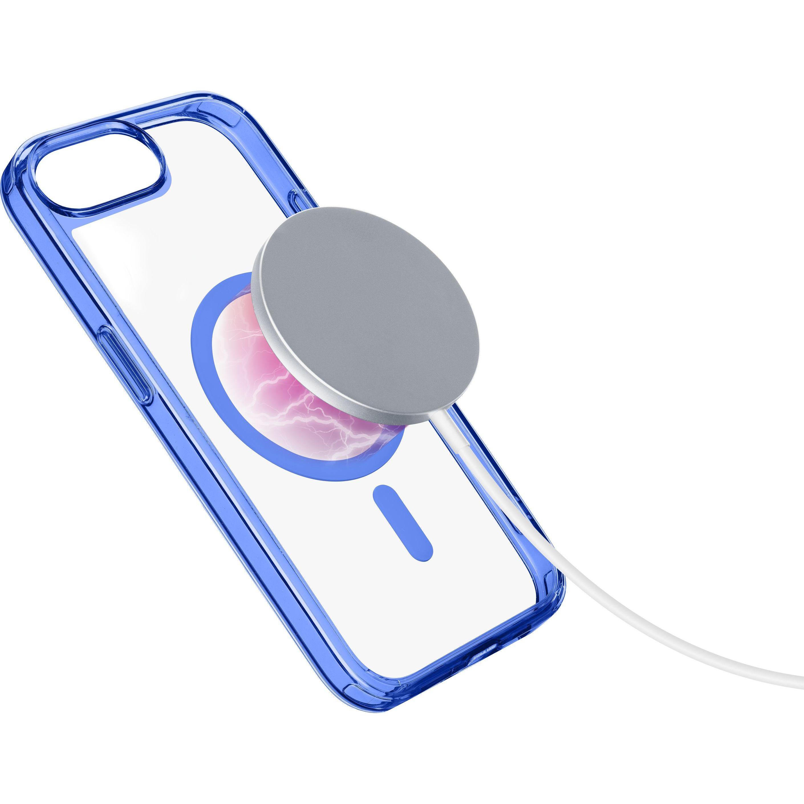 Cellularline Iconic MAG MagSafe Case (Apple iPhone 16e), Smartphone Hülle, Blau