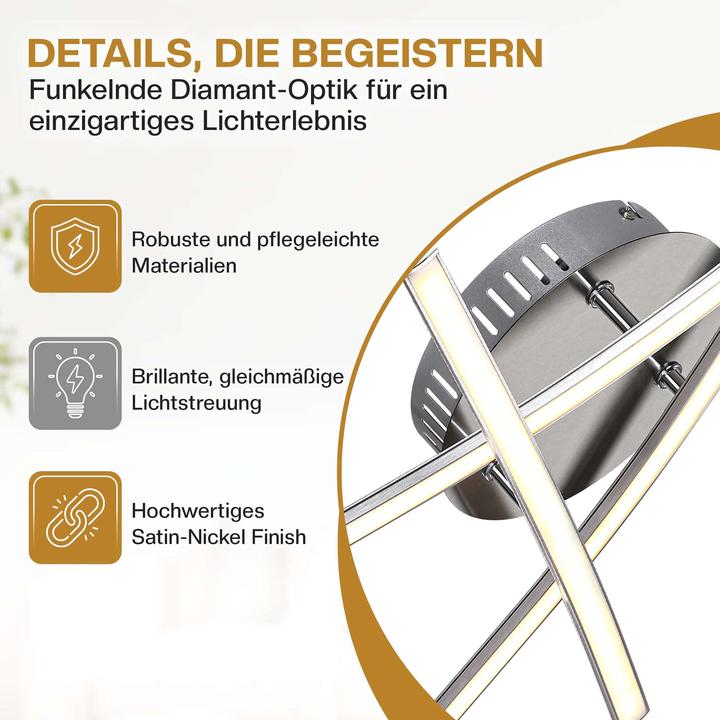 Produktbild Monzana LED Deckenleuchte Ny bolge (1200 lm)