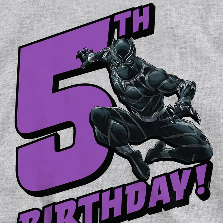 Produktbild Black Kapuzenpullover Zum Überziehen meliert 5. Geburtstag (128)