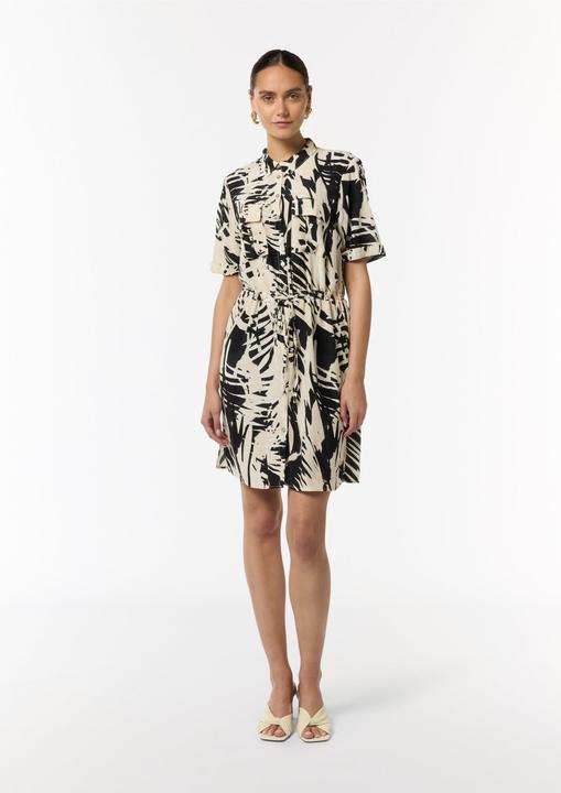 Image du produit Comma Bluse Kleid mit Knopfleiste und Hemdkragen (36)