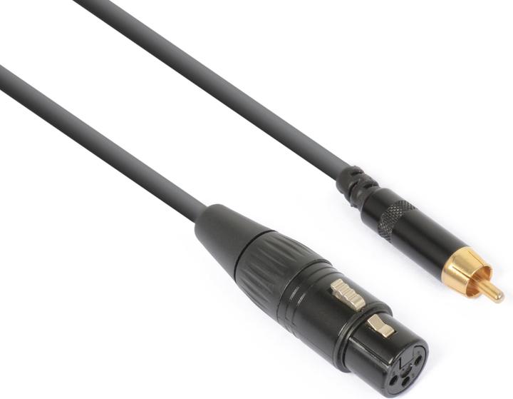 Actual product image PD Connex CX136 XLR 3 pole, female - RCA 0.15 m (0.15 m, Cinch Cables, XLR Cables)