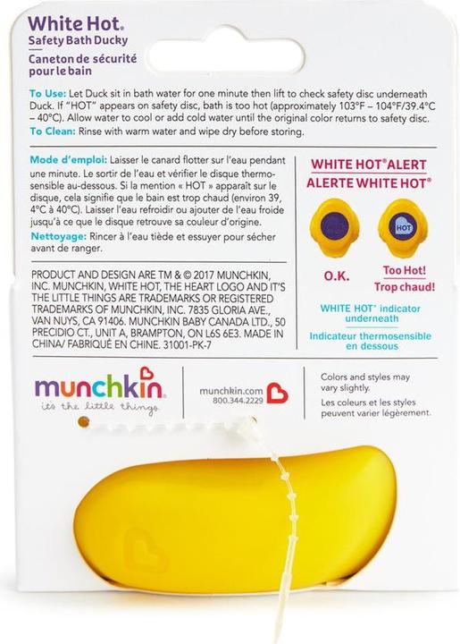 Produktbild Munchkin White Hot Badeente mit Wärme-Anzeige (1 Stk)