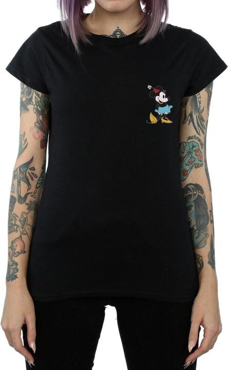 Actual product image Disney Womens/Ladies Minnie Mouse Kick Chest Cotton T-Shirt (M)