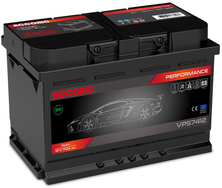 Immagine prodotto Acconic VP57412 Performance 75Ah Autobatterie 574 012 068 (75 Ah)
