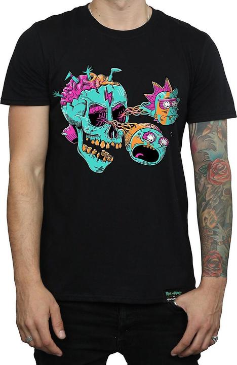Produktbild Rick And Morty Augapfel Totenkopf Baumwolle TShirt (M)