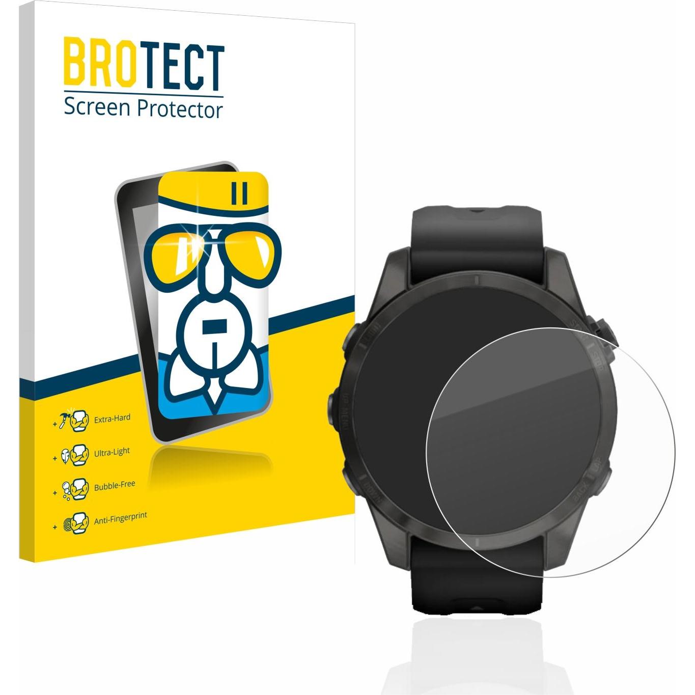 BROTECT AirGlass Panzerglasfolie, Smartwatch Schutzfolie, Transparent
