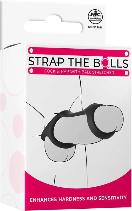 Produktbild NMC silicone cock strap with ball stretcher black