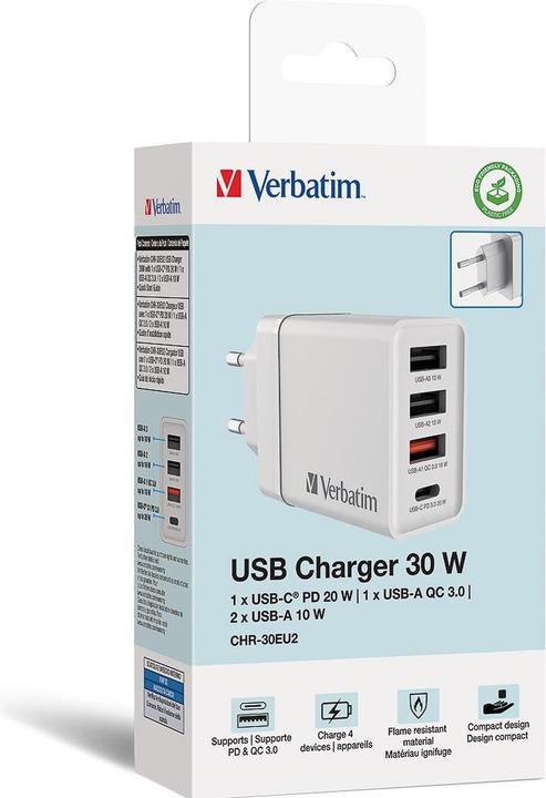 Immagine prodotto Verbatim Charger (30 W, 4 porte)