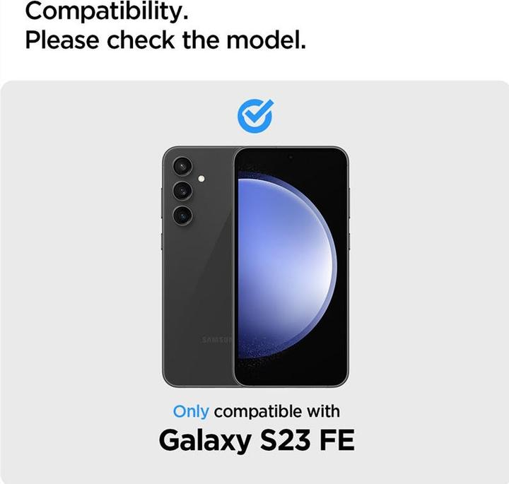 Actual product image Spigen ALM Glas.tR tempered glass for Samsung Galaxy S23 FE - 2 pcs. (2 pcs., Samsung Galaxy S23 FE)