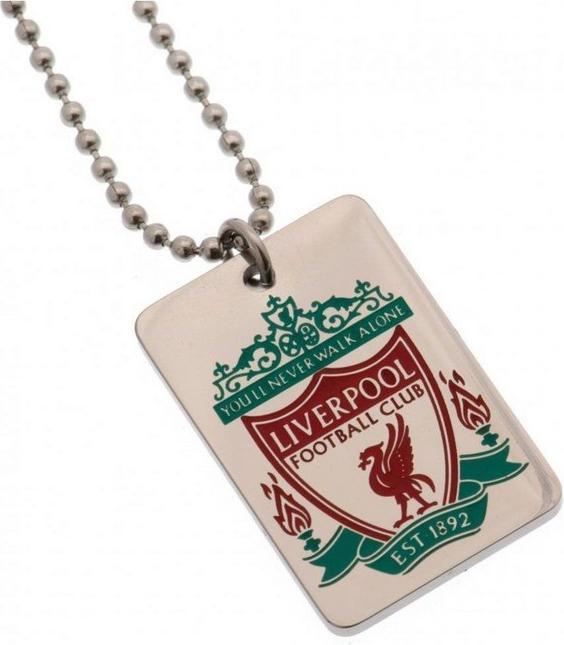 Actual product image Score Draw Enamel Crest Dog Tag And Chain (100% synthetic material)