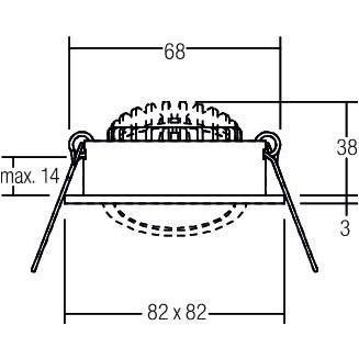 Thumbnail - Brumberg, Wandleuchte + Deckenleuchte, LED-Einbaustrahler (460 lm)
