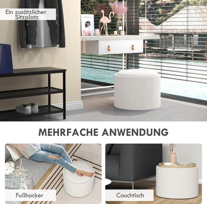 Immagine prodotto Homcom Sgabello imbottito