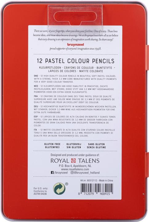 Produktbild Bruynzeel Expression Farbstifte Pastell 12er (12x)