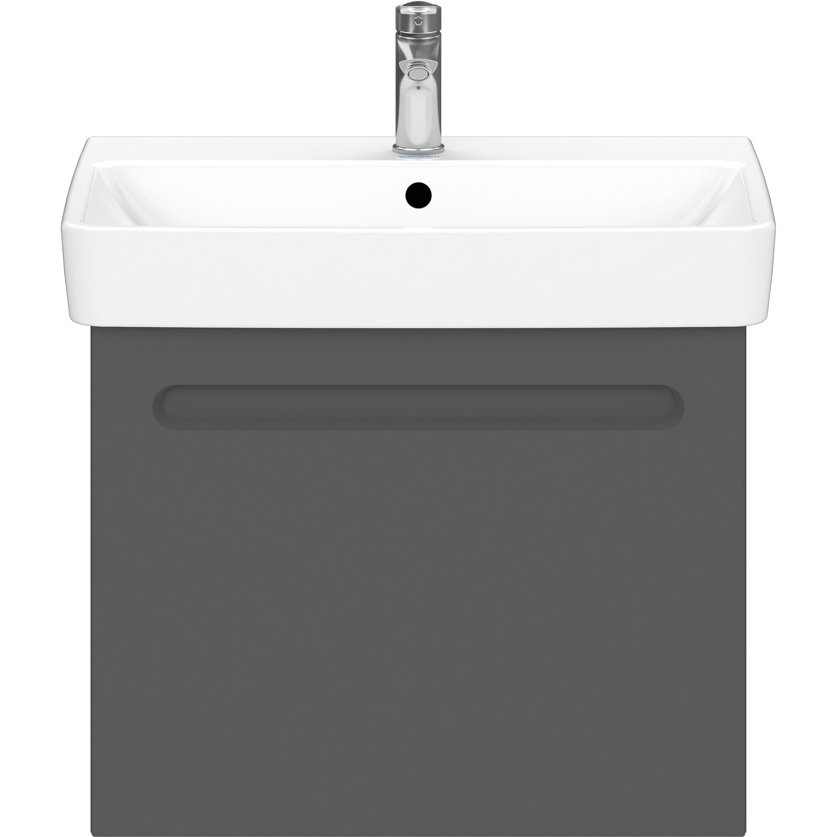 Duravit, Waschbeckenunterschrank, No.1 Wastafelonderkast 59x42,6x47,8 cm Mat Grafiet