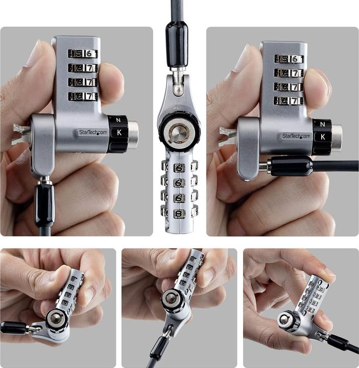 Produktbild StarTech UDUOKA10-LAPTOP-LOCK 10-PACK 3-IN-1 LAPTOP LOCK NMS NS