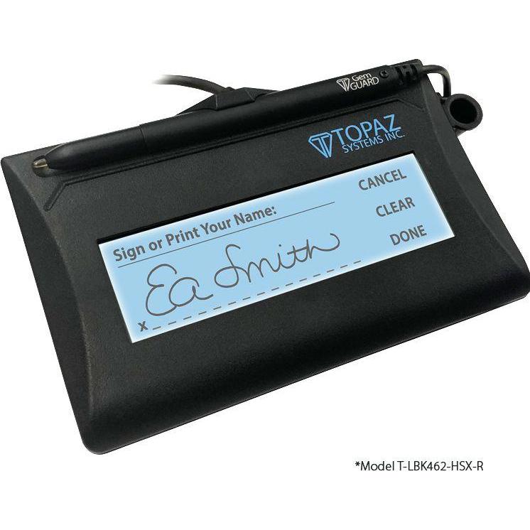 Topaz SignatureGem Backlit LCD 1x5, Grafiktablett, Schwarz