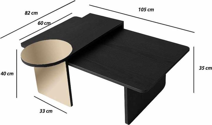 Image du produit Skye Decor Luna Rectangular Nesting Table (2 Pieces)