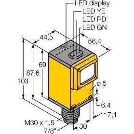 Turck, Rilevatore di movimento, Opto Sensor Sensore a fibra ottica per fibra ottica di vetro Q45BB6FVQ