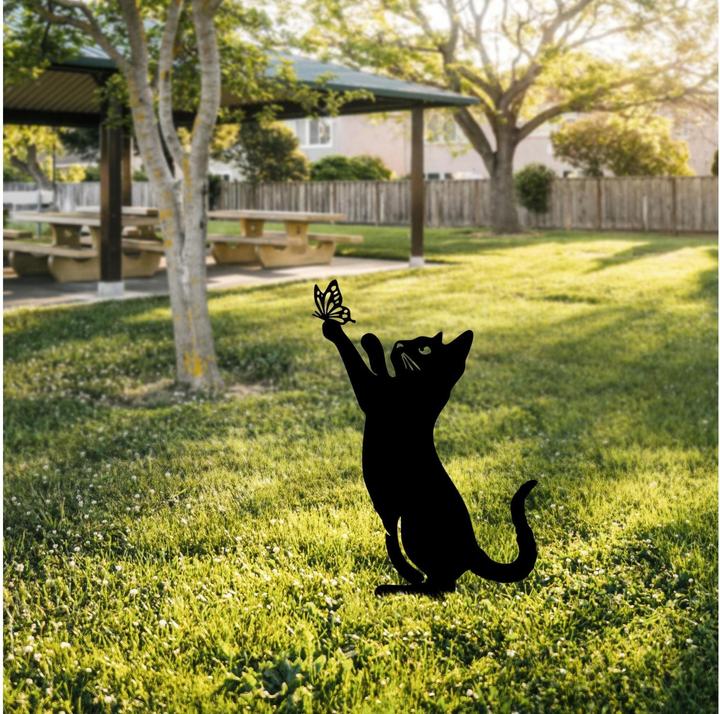 Immagine prodotto Wallxpert Gatto da giardino con gioielli