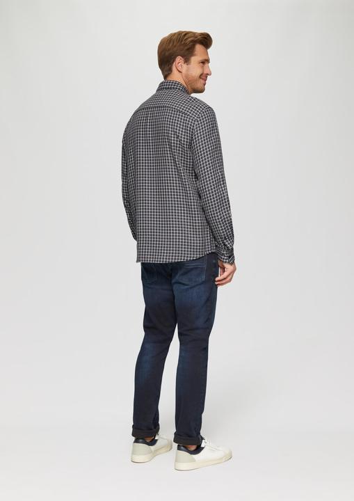 Produktbild S.Oliver Hemd Regular Fit: Strukturiertes Baumwollhemd mit Button-down-Kragen (L)