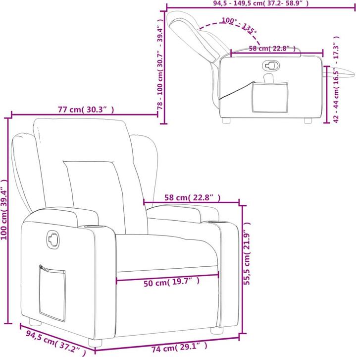 Produktbild VidaXL Relaxsessel