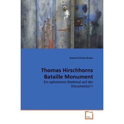 Thomas Hirschhorns Bataille Monument, Sachbücher