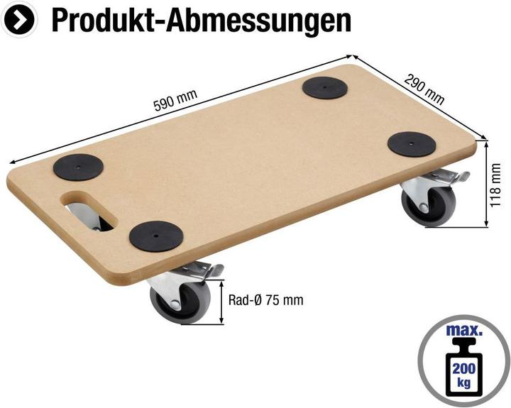 Image du produit Meister Rouleau de transport (200 kg)