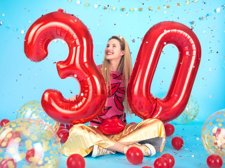 Produktbild Partydeco Folienballon Zahl 3 (1 x)