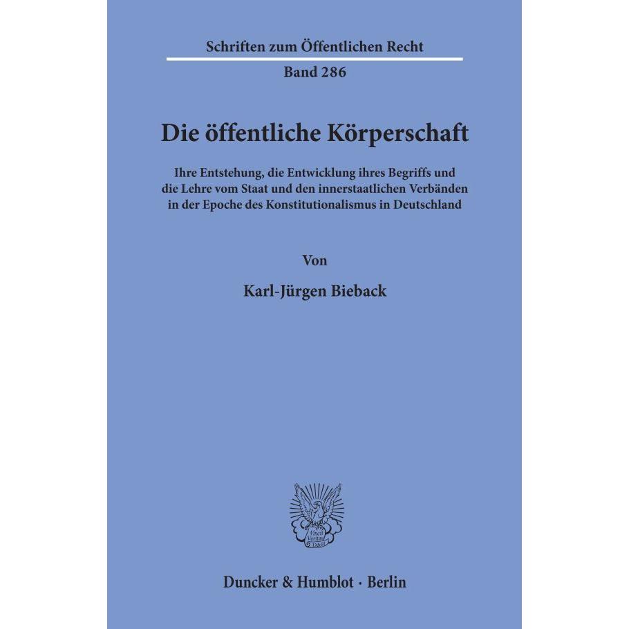 Thumbnail - Die öffentliche Körperschaft, Fachbücher