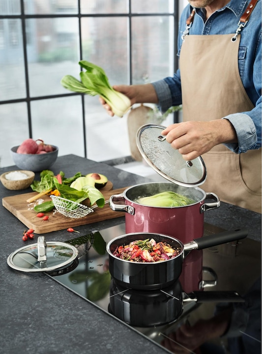 Actual product image WMF 4-piece pot set FUSIONTEC (24 cm, Pan set + pot set, Steel, Iron)