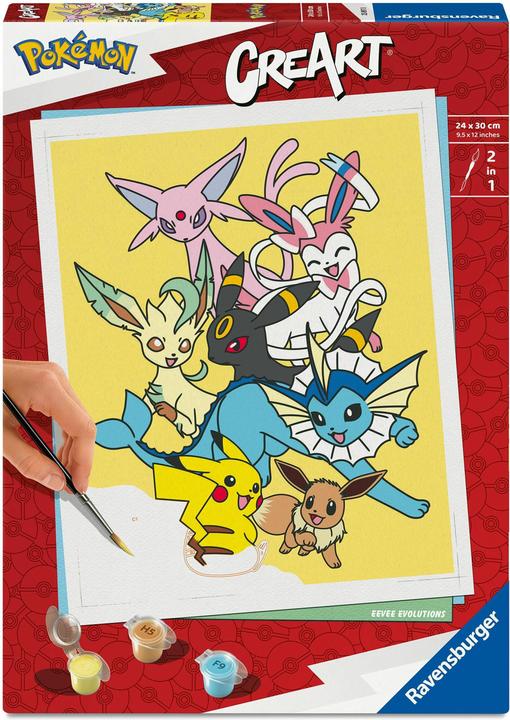 Actual product image Ravensburger CreArt Adults Trend Pokémon - All-time Favorites