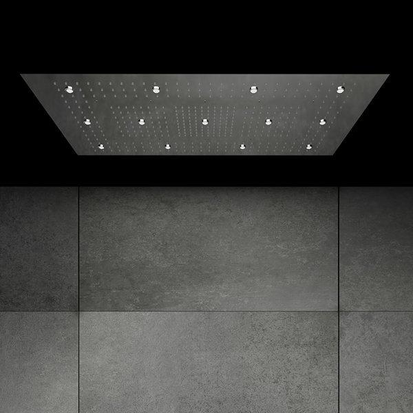 Thumbnail - Steinberg, Duschbrause, Sensual Rain Regenpaneel, LED-Beleuchtung, Komplettset, Deckeneinbau, 3-strahlig, Easy-Cle (3 St...