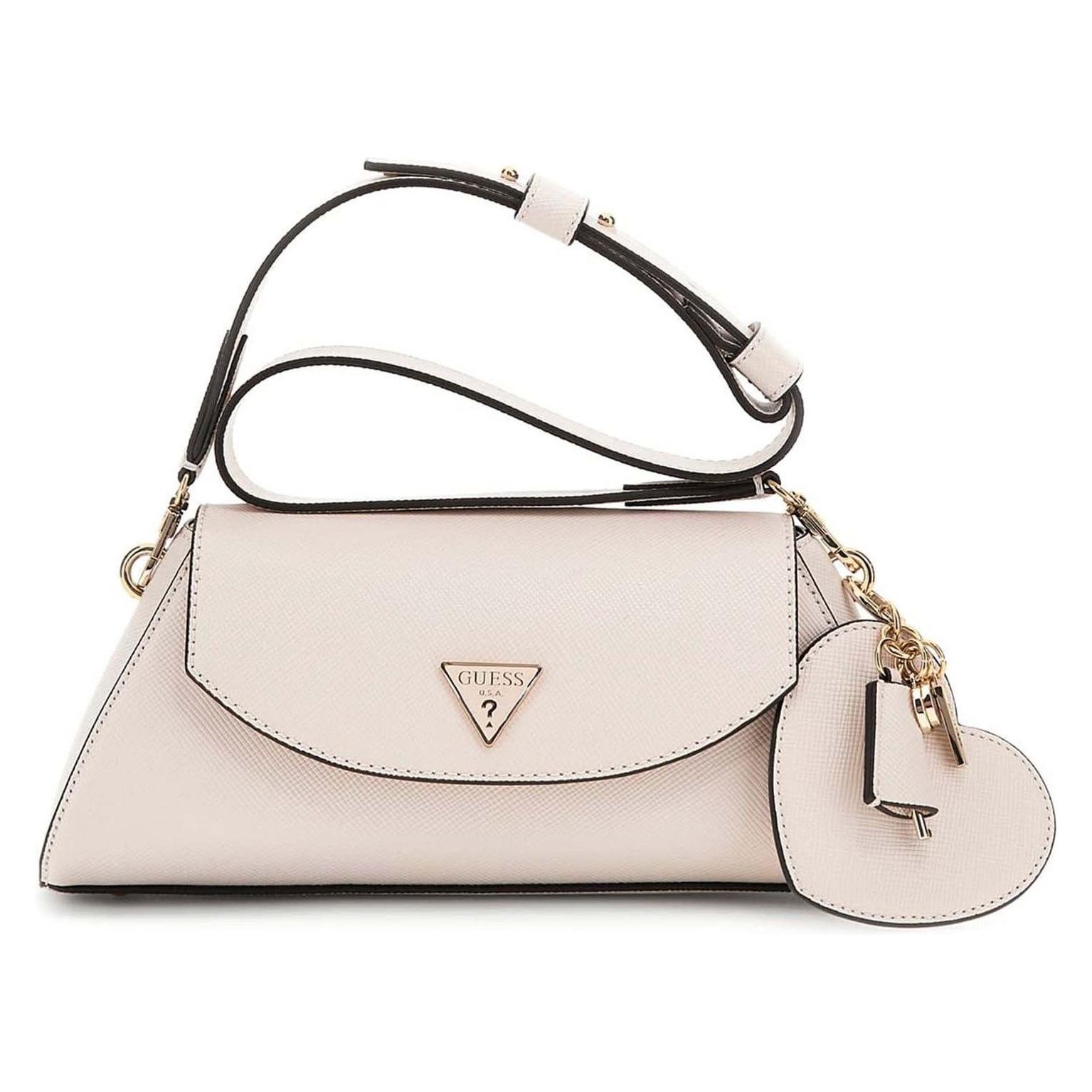 Guess, Damen, Handtasche, Bolena Flap Shoulder Bag, Beige