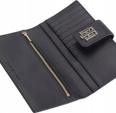 Actual product image Tommy Hilfiger Long Wallet TH Outline Large Flap Wallet FA22