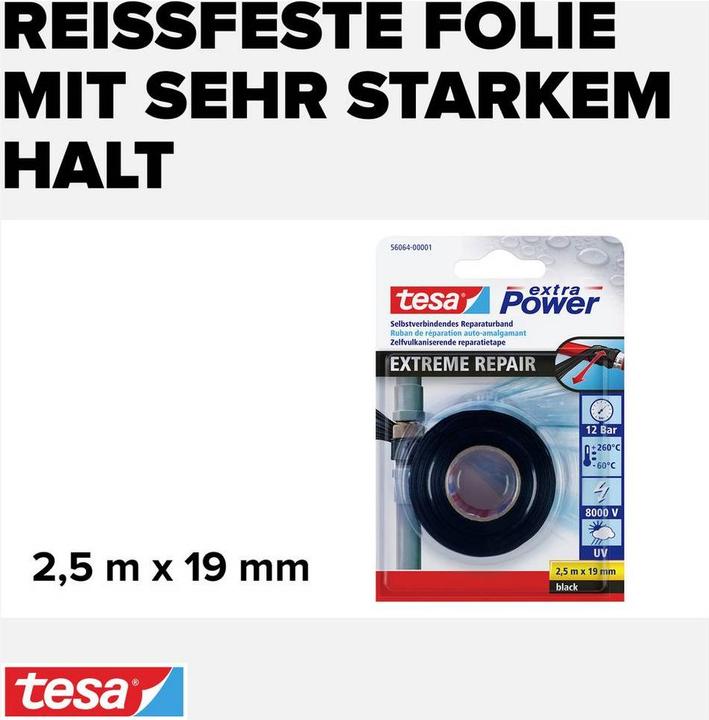 Produktbild tesa EXTRA POWER Extreme Repair Reparaturband (19 mm)