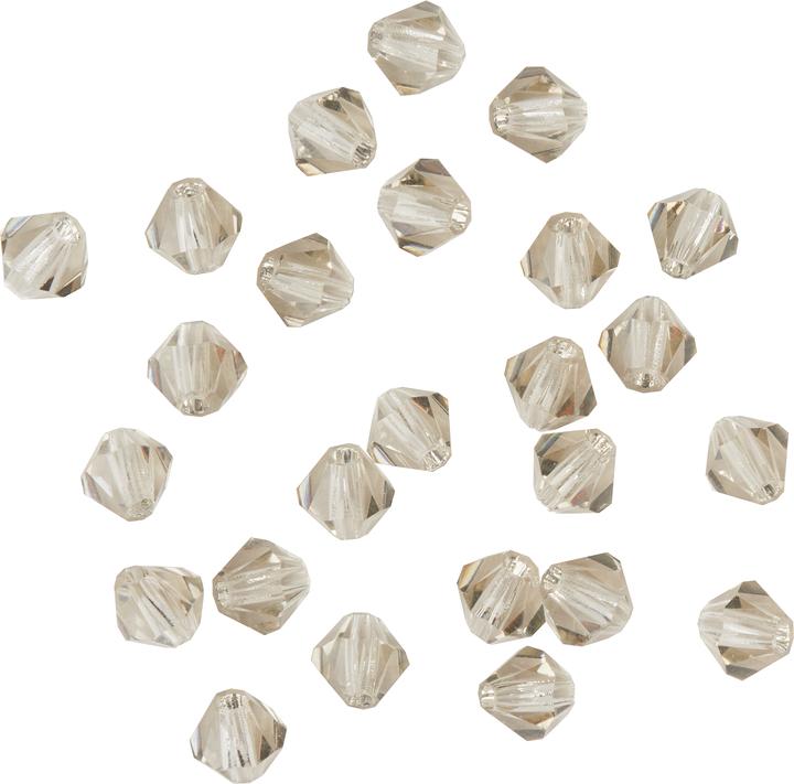 Immagine prodotto Pracht Perline glitterate in vetro, 4 mm, 25 pezzi.