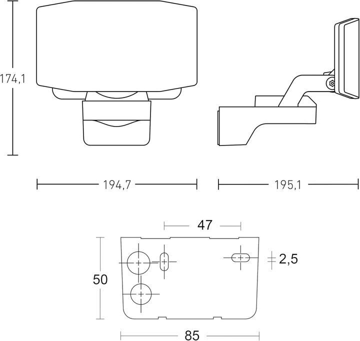 Produktbild Steinel LED STRAHLER XLED PROTECT ANT 090029 Aussenstrahler EEK E A - G (1694 lm, IP44)